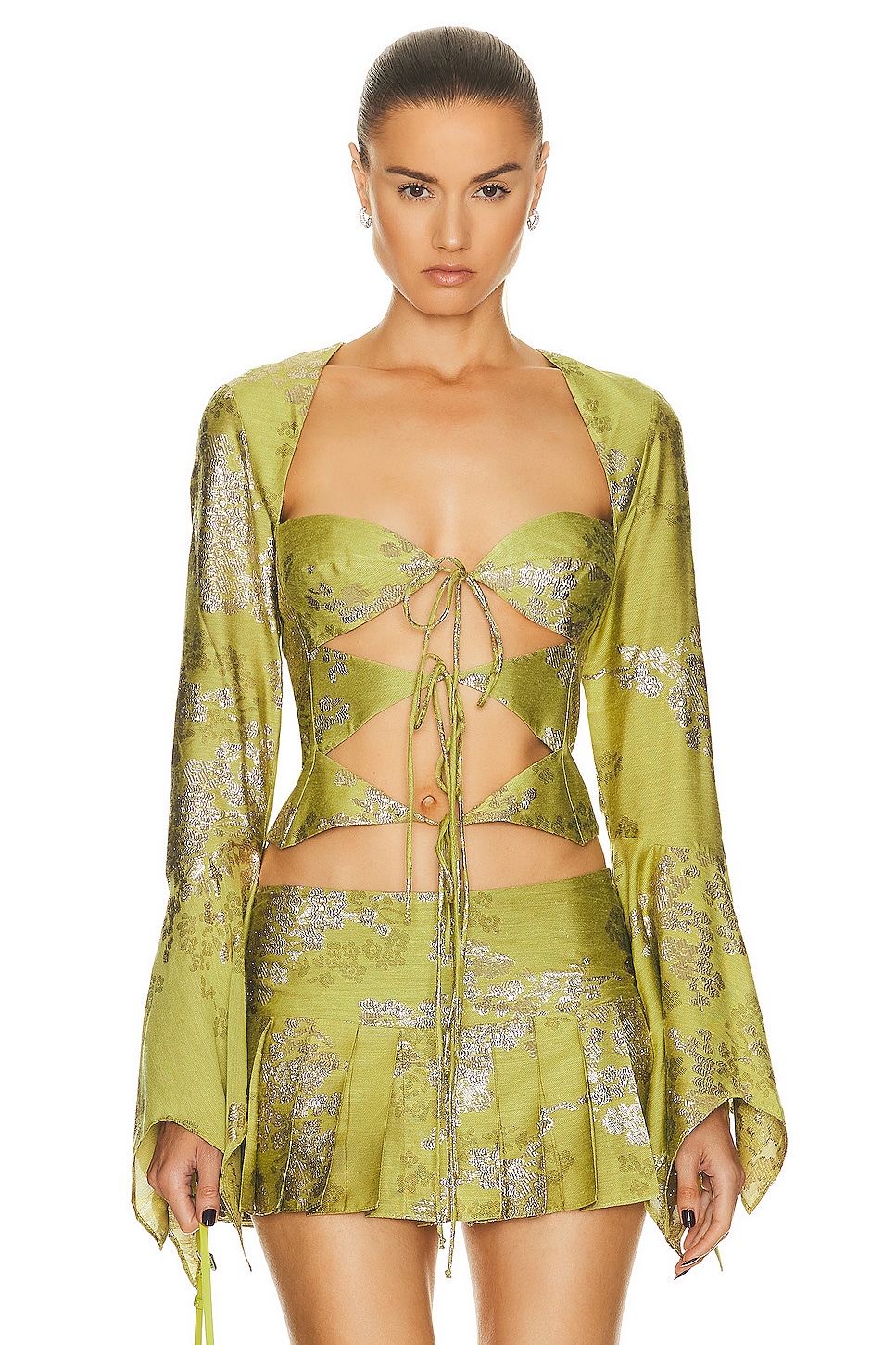 Image 1 of SIEDRES Petra Top in Green