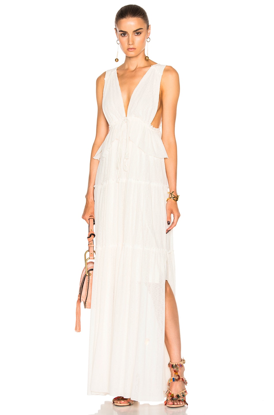Image 1 of See By Chloe Maxi Dress in Natural White