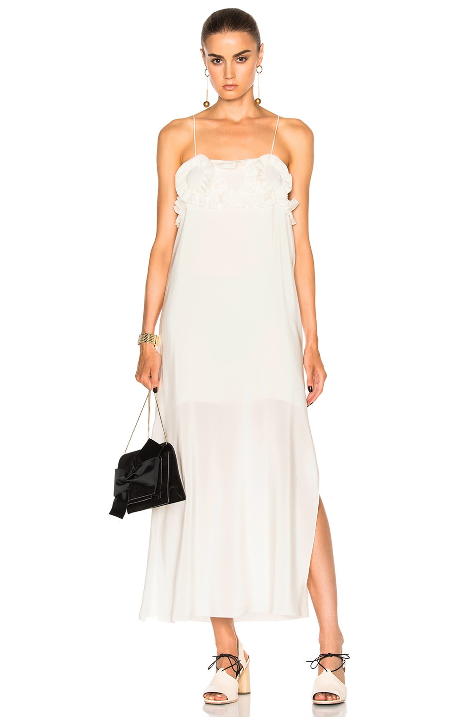 Image 1 of See By Chloe Spaghetti Strap Dress in Natural White