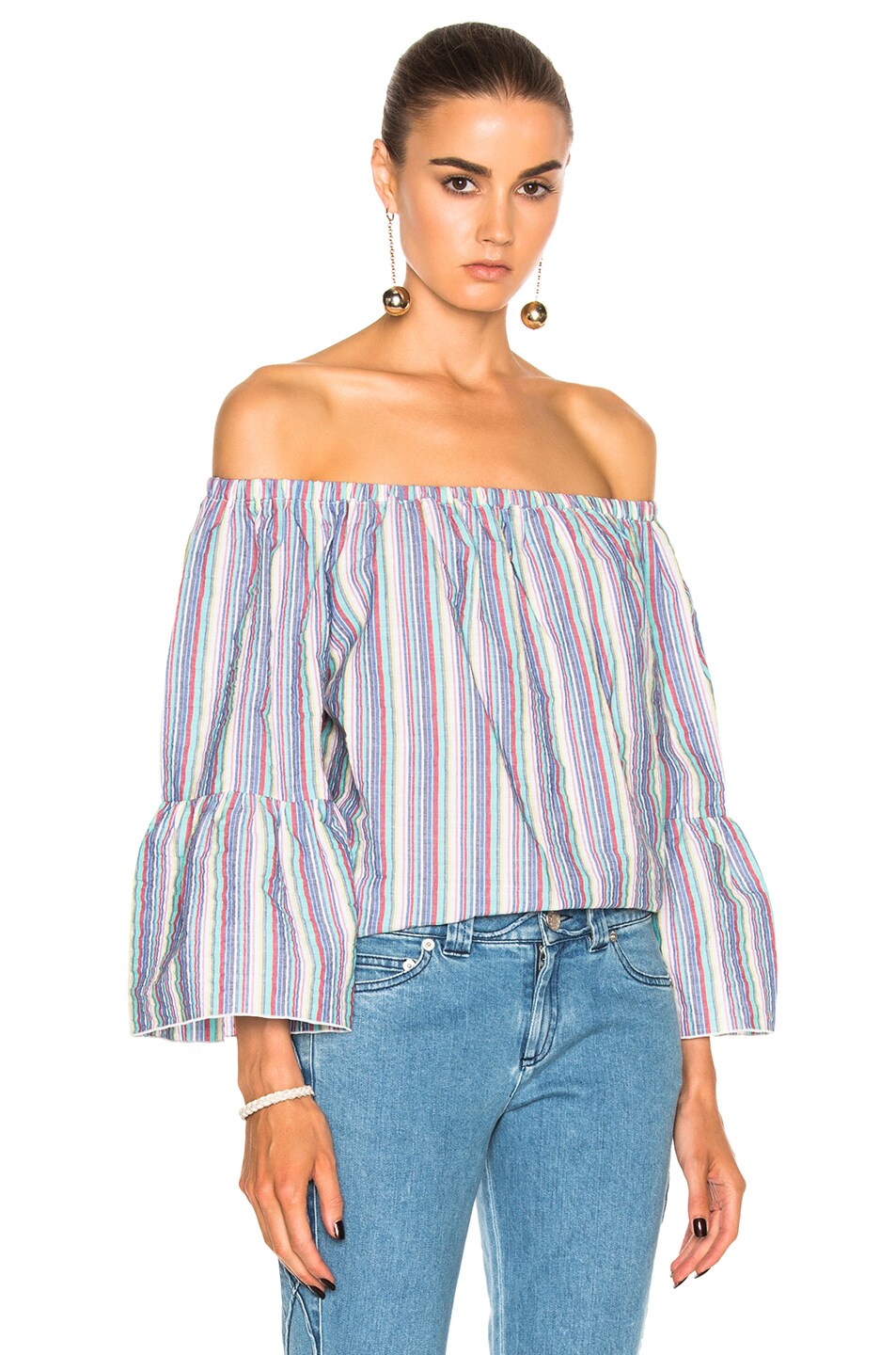 Image 1 of See By Chloe Off the Shoulder Top in Multicolor