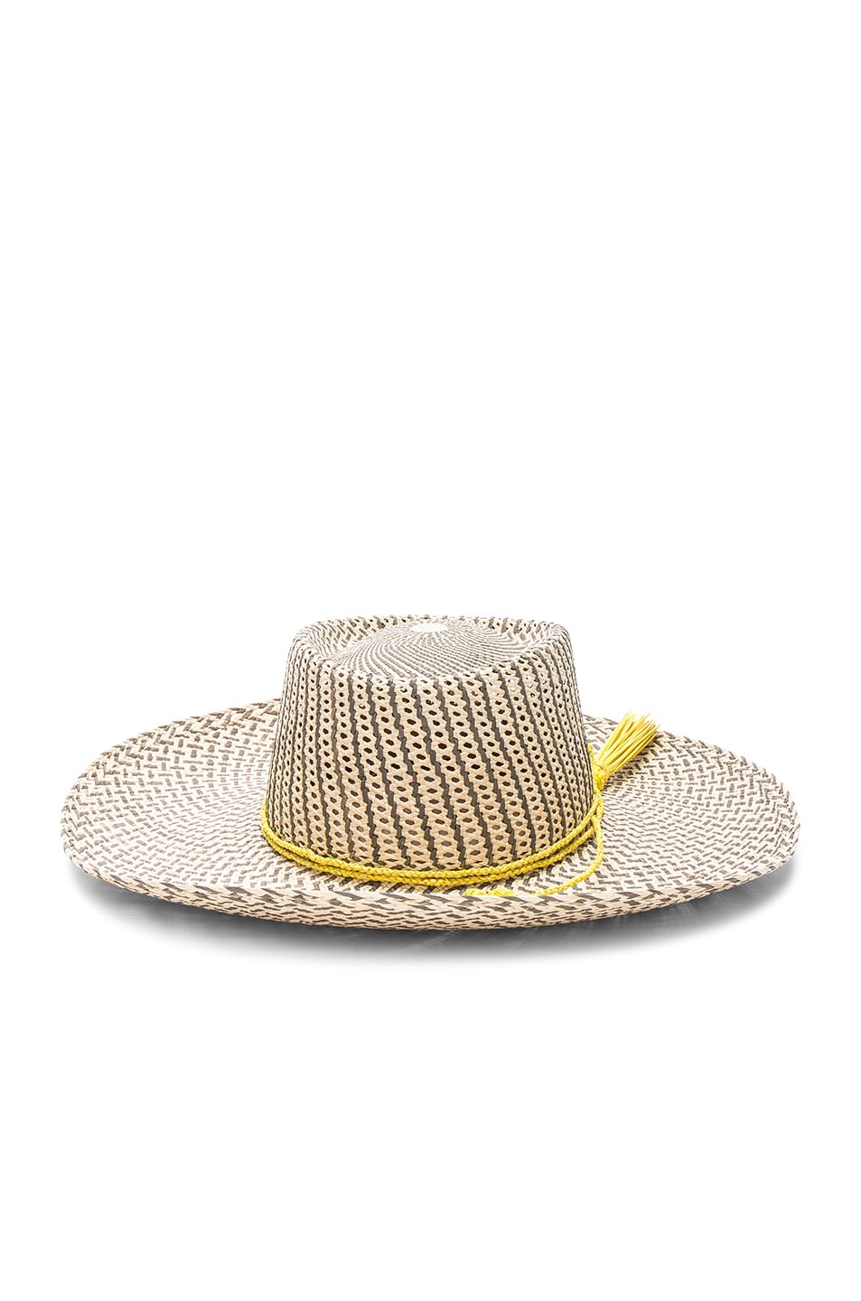 Image 1 of SENSI STUDIO Dumont Hat with Toquilla Band in Natural, Grey & Yellow