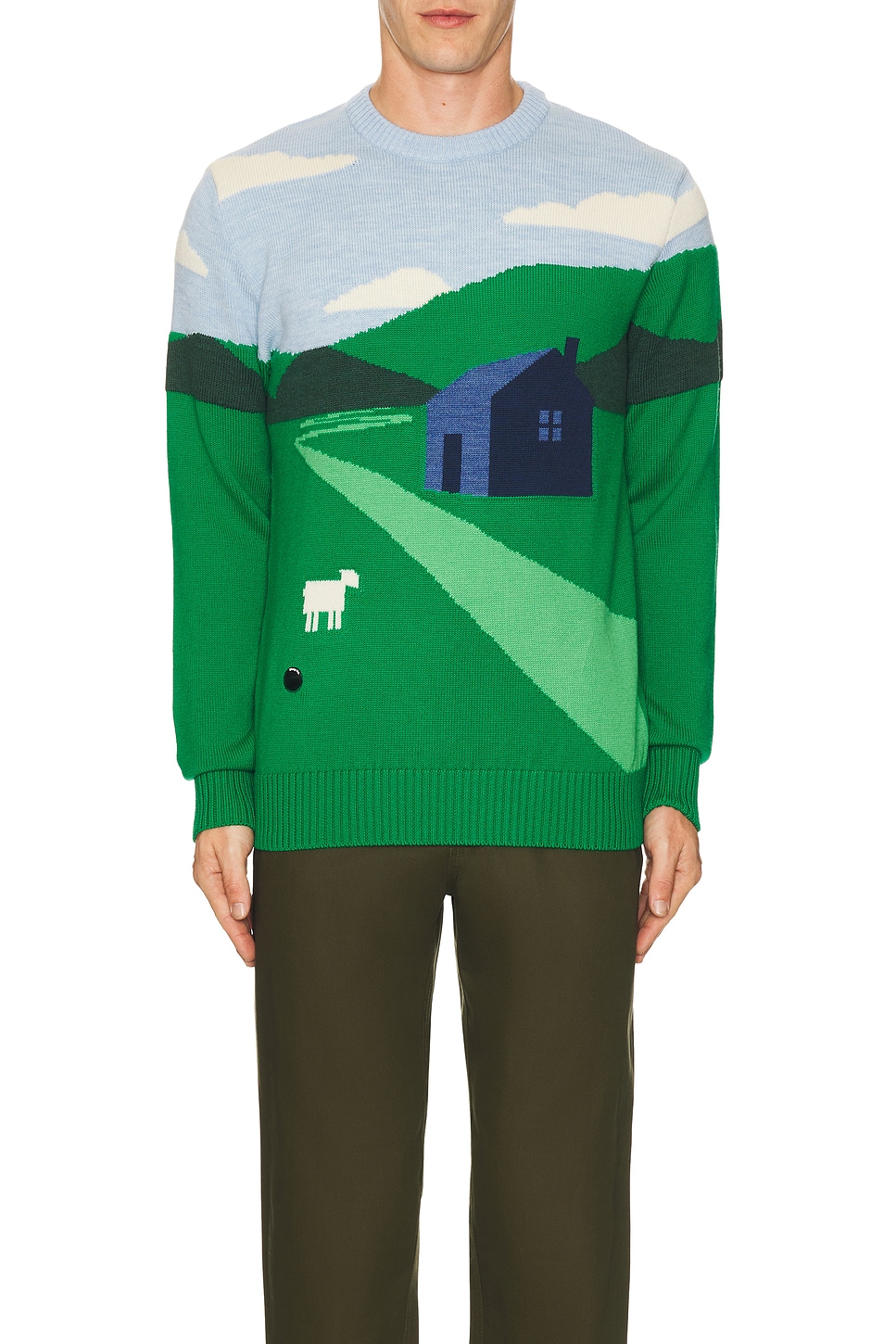 The Sheepscape Crewneck Sweater - Thumbnail 2