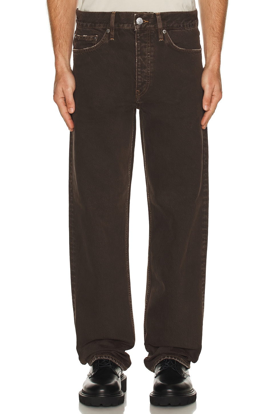 Image 1 of Sunflower Loose Jean in Vintage Brown