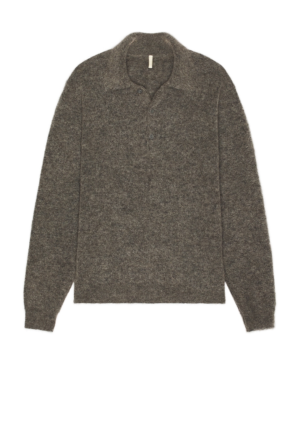 Image 1 of Sunflower Mohair Polo in Grey Melange