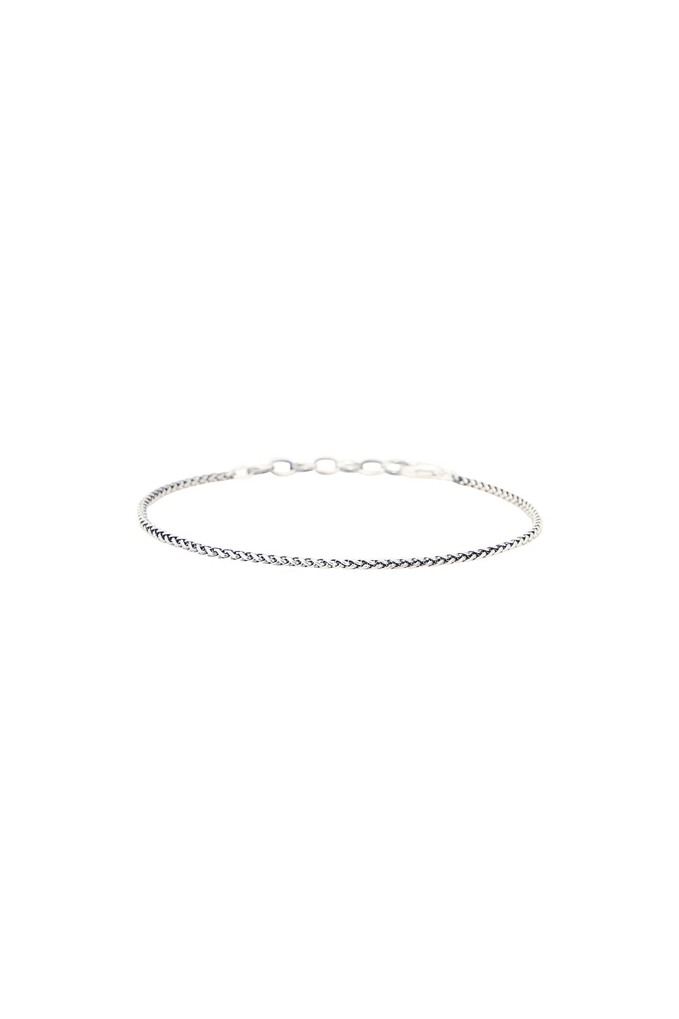 Serge De Nimes Wheat Chain Bracelet In Silver
