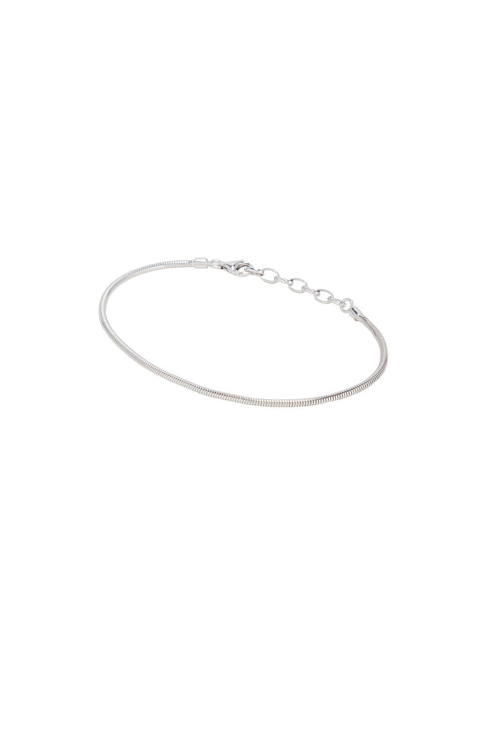 Image 1 of Serge de Nimes Rounded Snake Bracelet in Silver