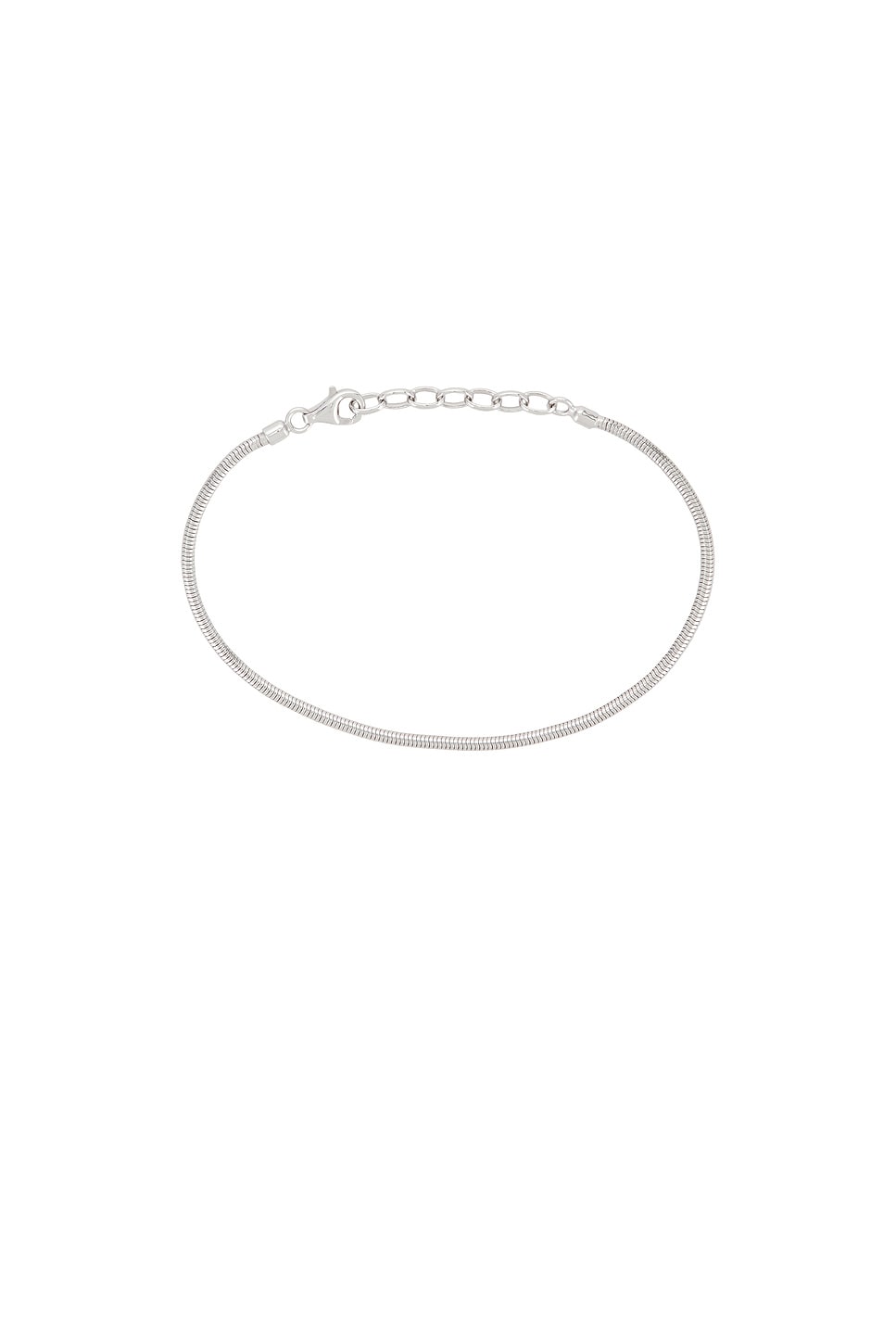 Serge De Nimes Rounded Snake Bracelet In Gray