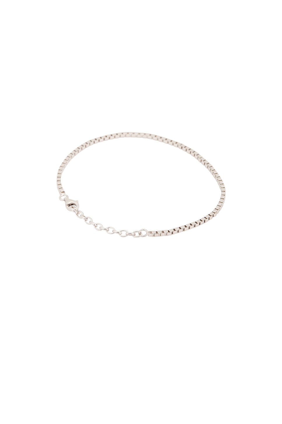 Shop Serge De Nimes Box Chain Bracelet In Silver