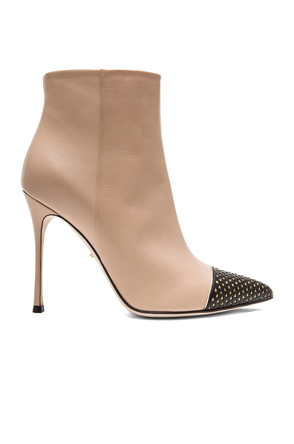 Image 1 of Sergio Rossi Siren Leather Booties in New Nude