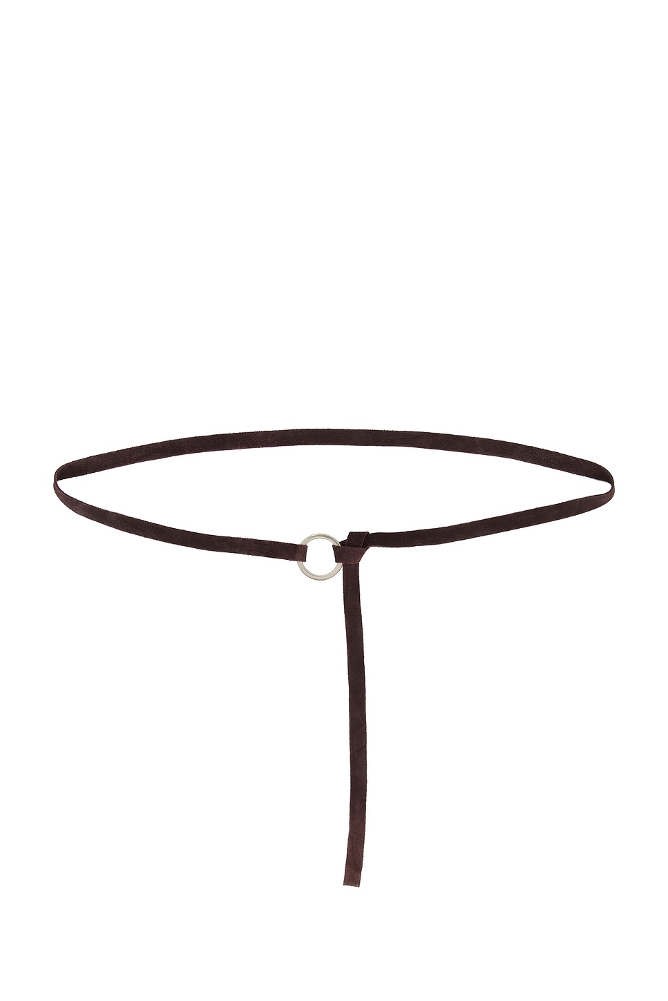 St. Agni Suede Tie Belt in Brown