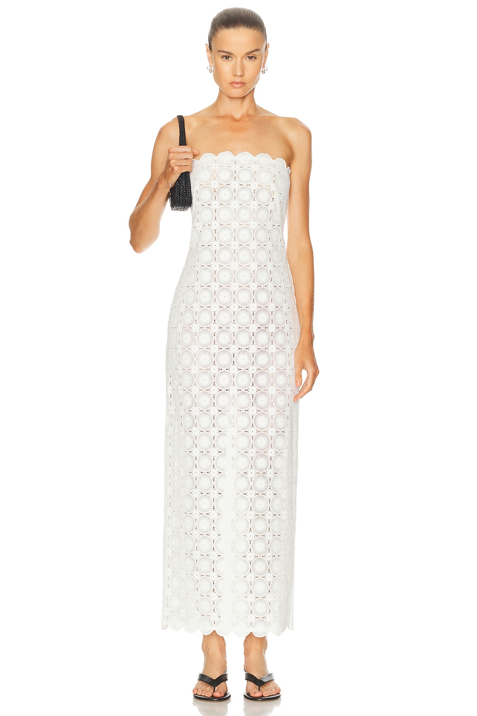 Image 1 of St. Agni Doily Column Dress in White