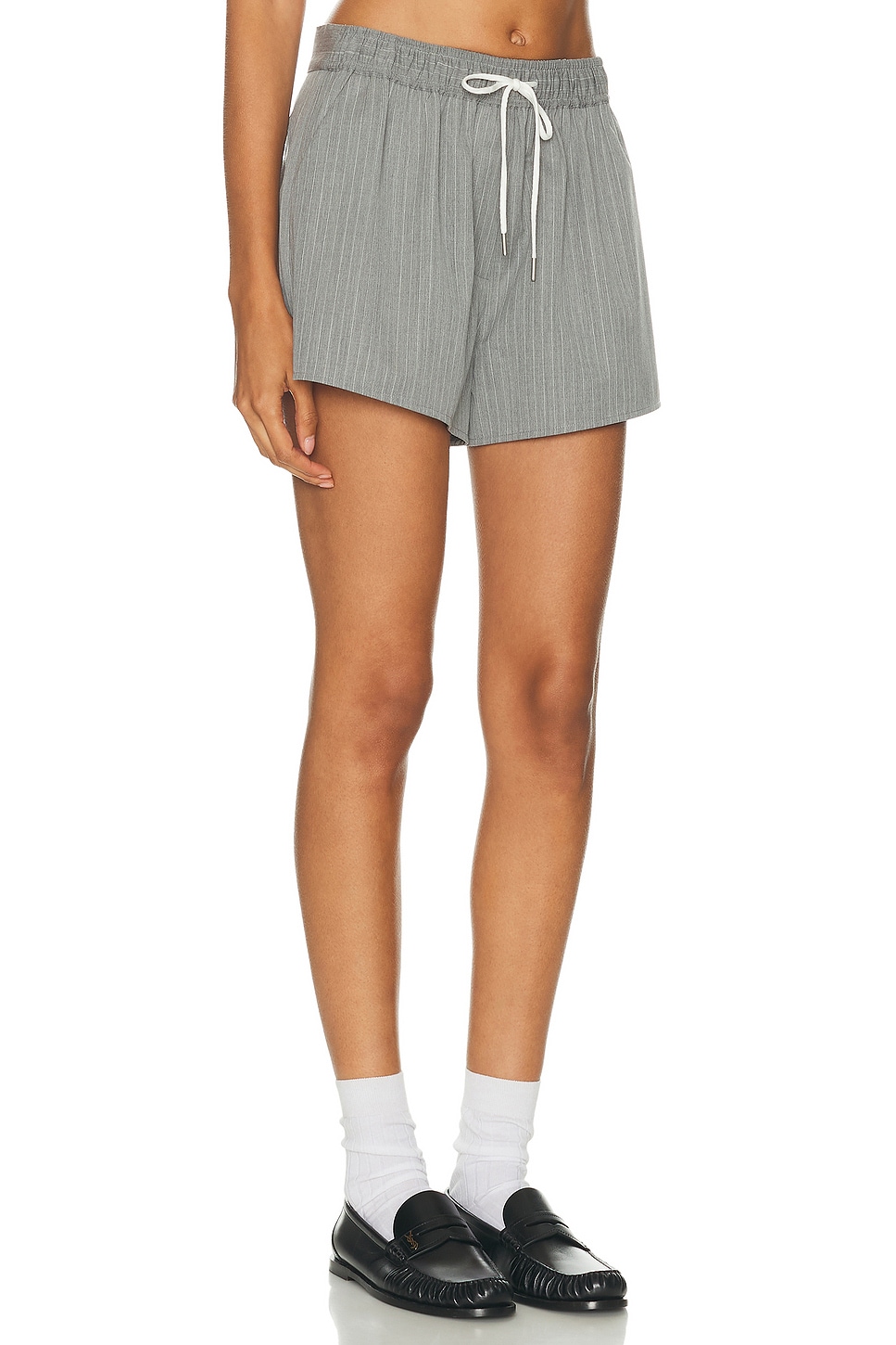 St Agni Tailored Boxer Shorts In Gray