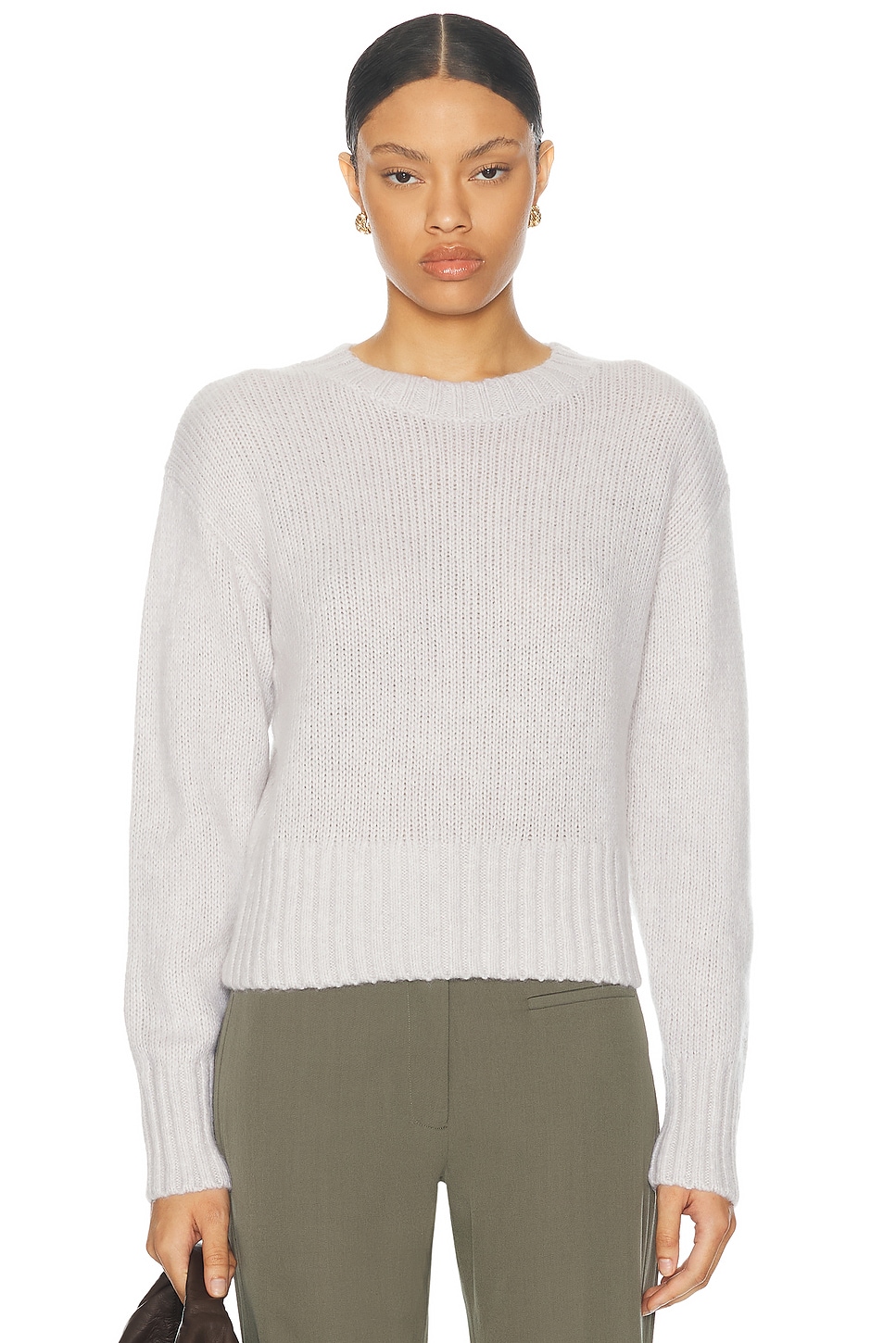 Image 1 of St. Agni Wool Cashmere Blend Sweater in Mist