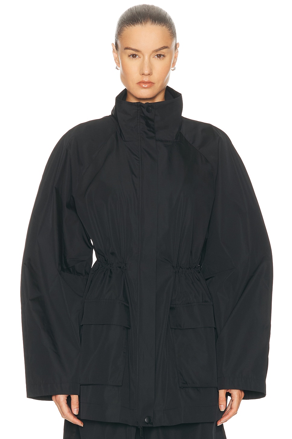Image 1 of St. Agni Paper Taffeta Parka in Black