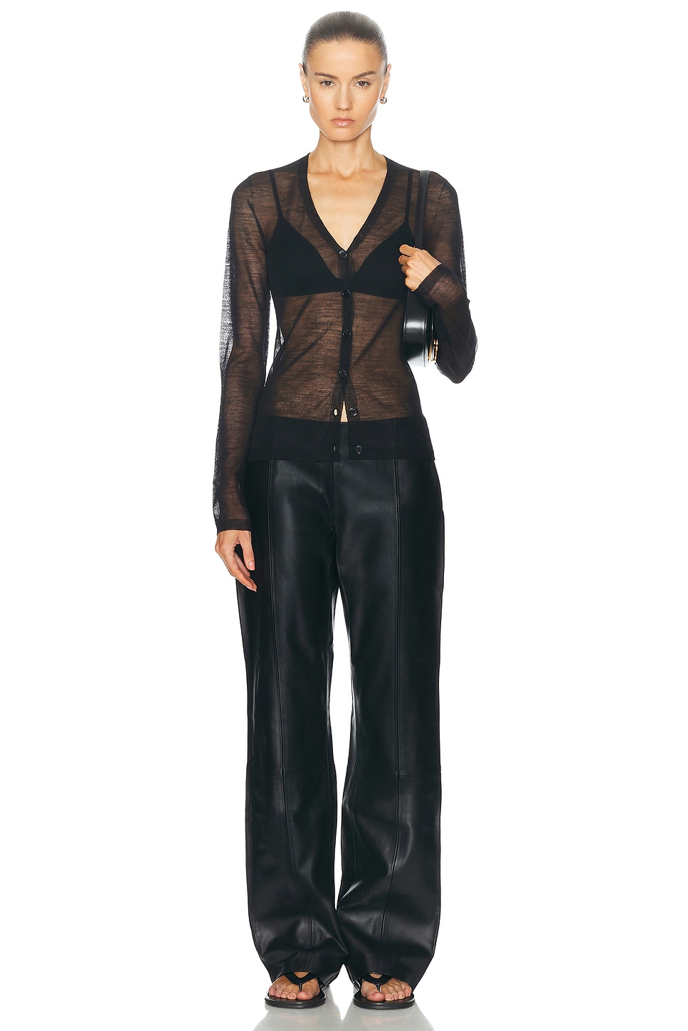 LE GALI Womens Black Printed Pants main image 1