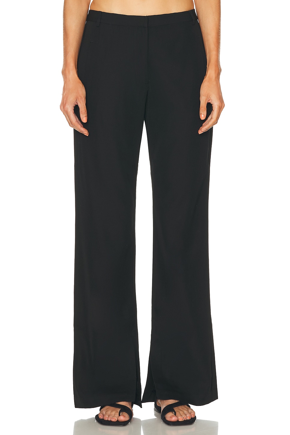 Image 1 of St. Agni 90s Split Leg Pant in Black