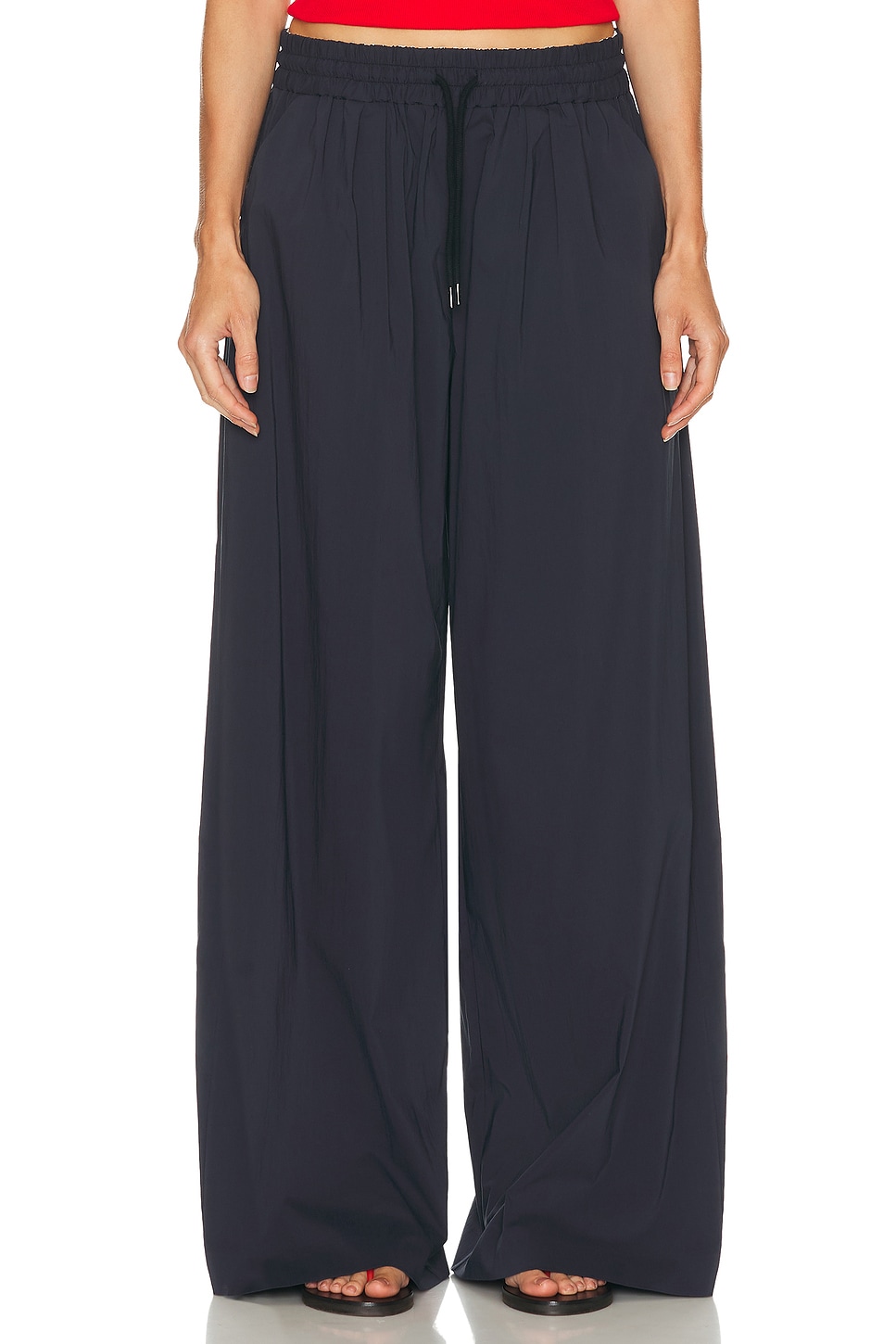 St Agni Everyday Drawstring Pant In Blue