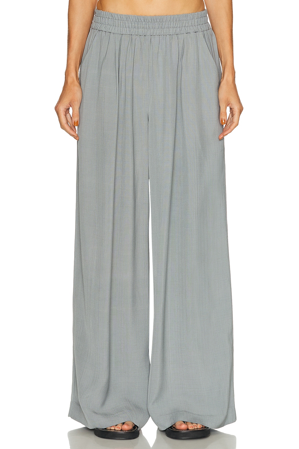 St Agni Wide-leg Everyday Trousers In Gold