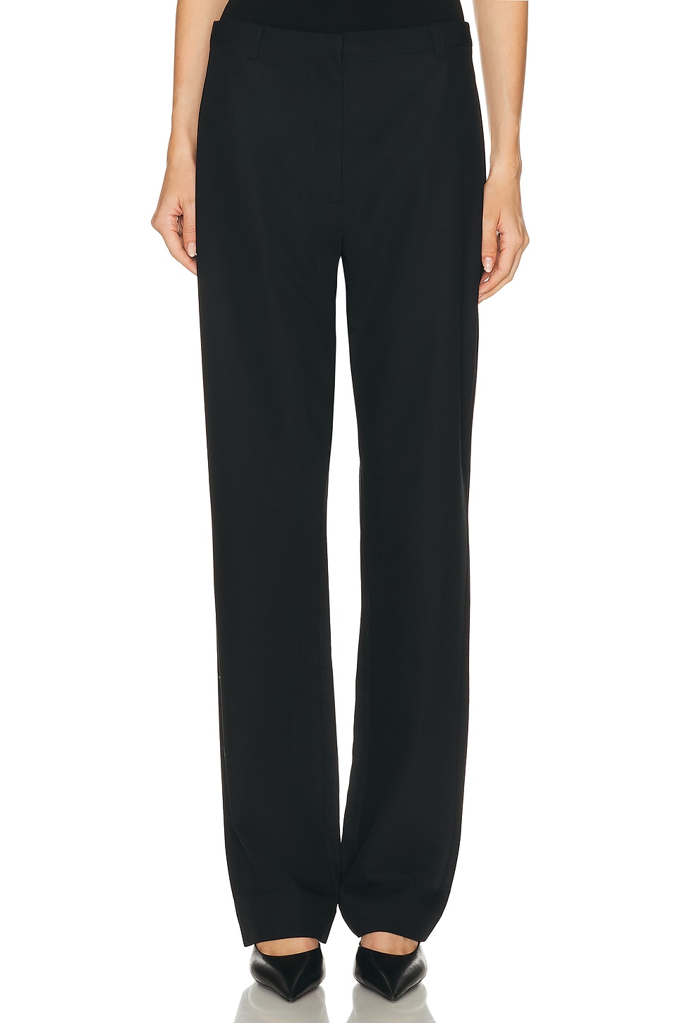 St Agni Wool Hybrid Skirt Pant In Black