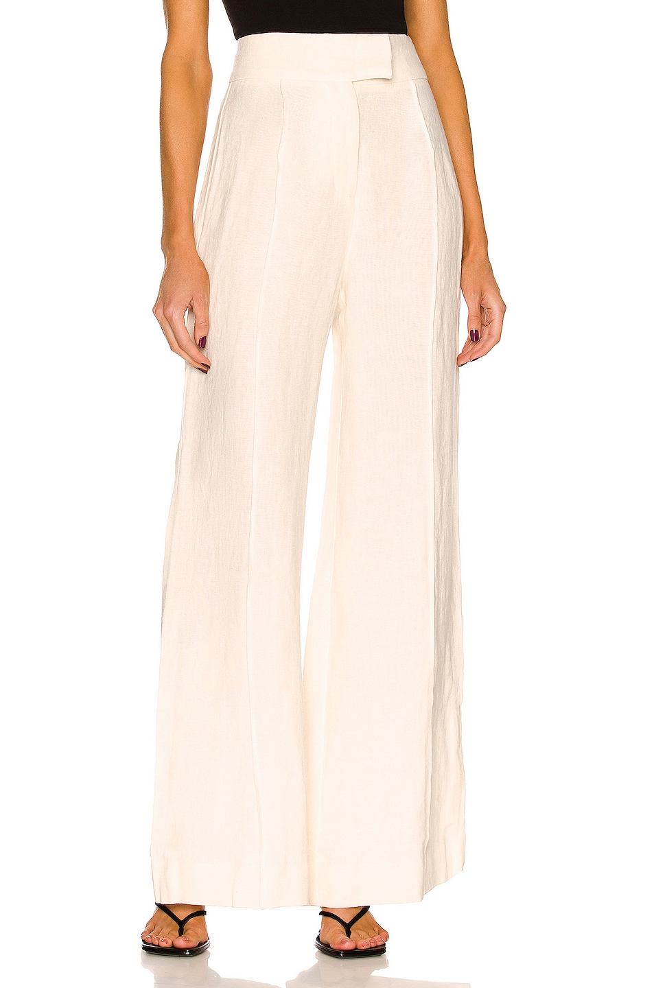 Image 1 of St. Agni Linen Lola Pant in Ivory