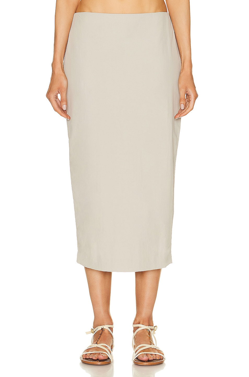 Image 1 of St. Agni Low Waist Pencil Skirt in Birch