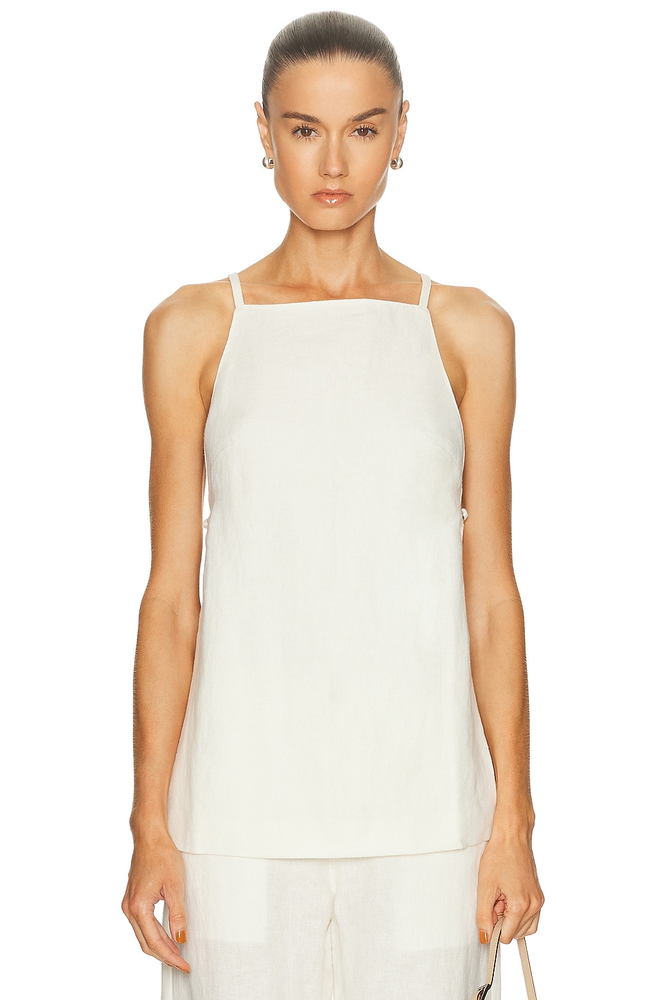St Agni Belted Side Detail Top In White