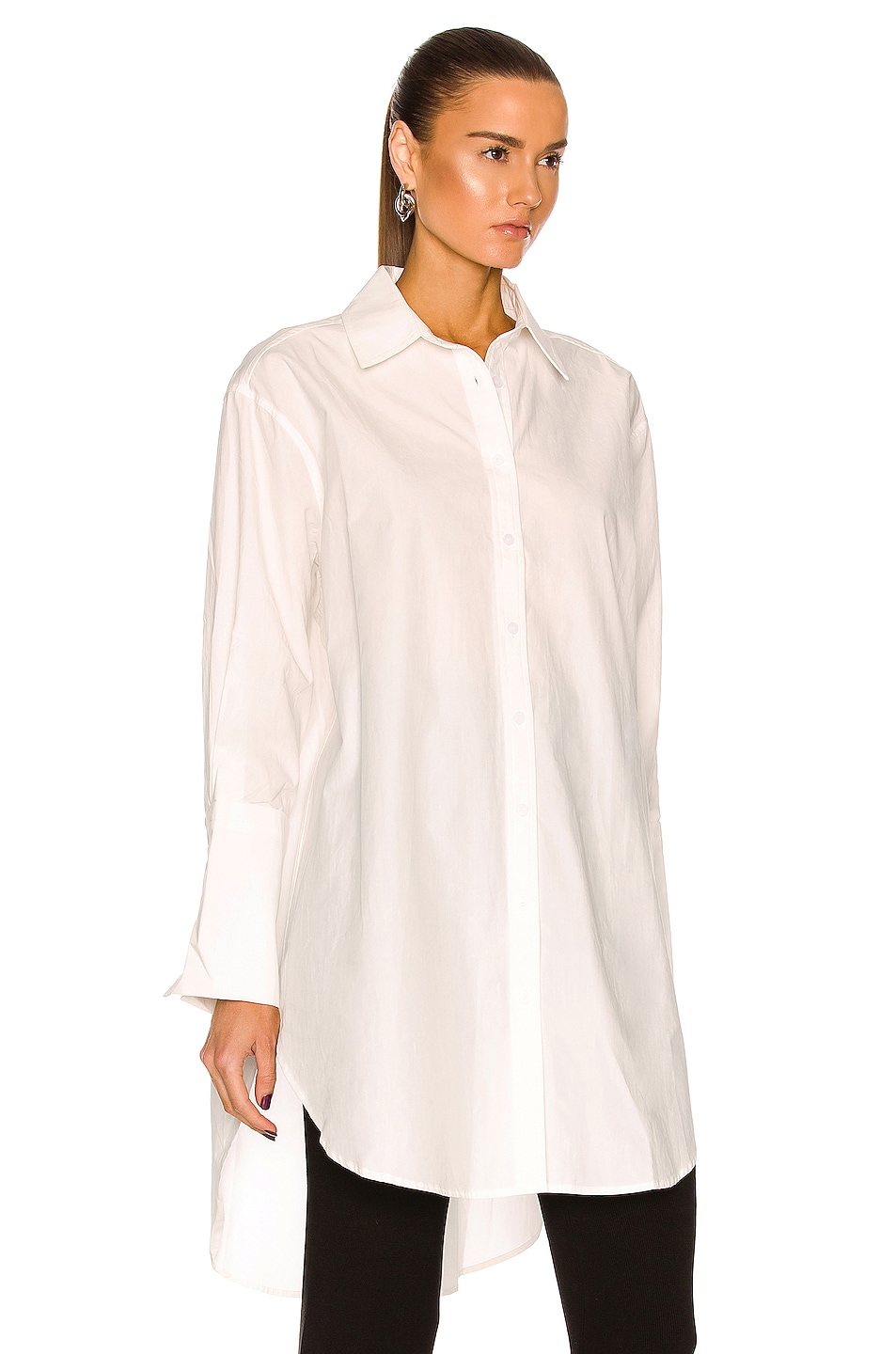 St. Agni Oversized Shirt in White | FWRD