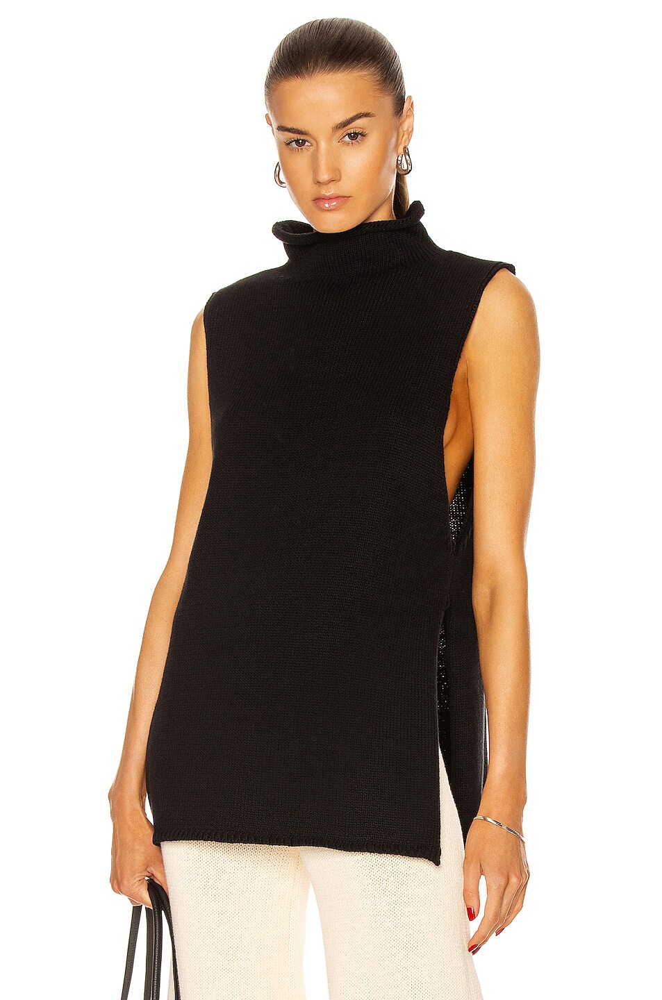 Image 1 of St. Agni Toyo Sleeveless Knit Top in Black