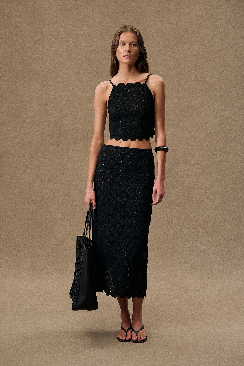 For Fwrd Doily Backless Top