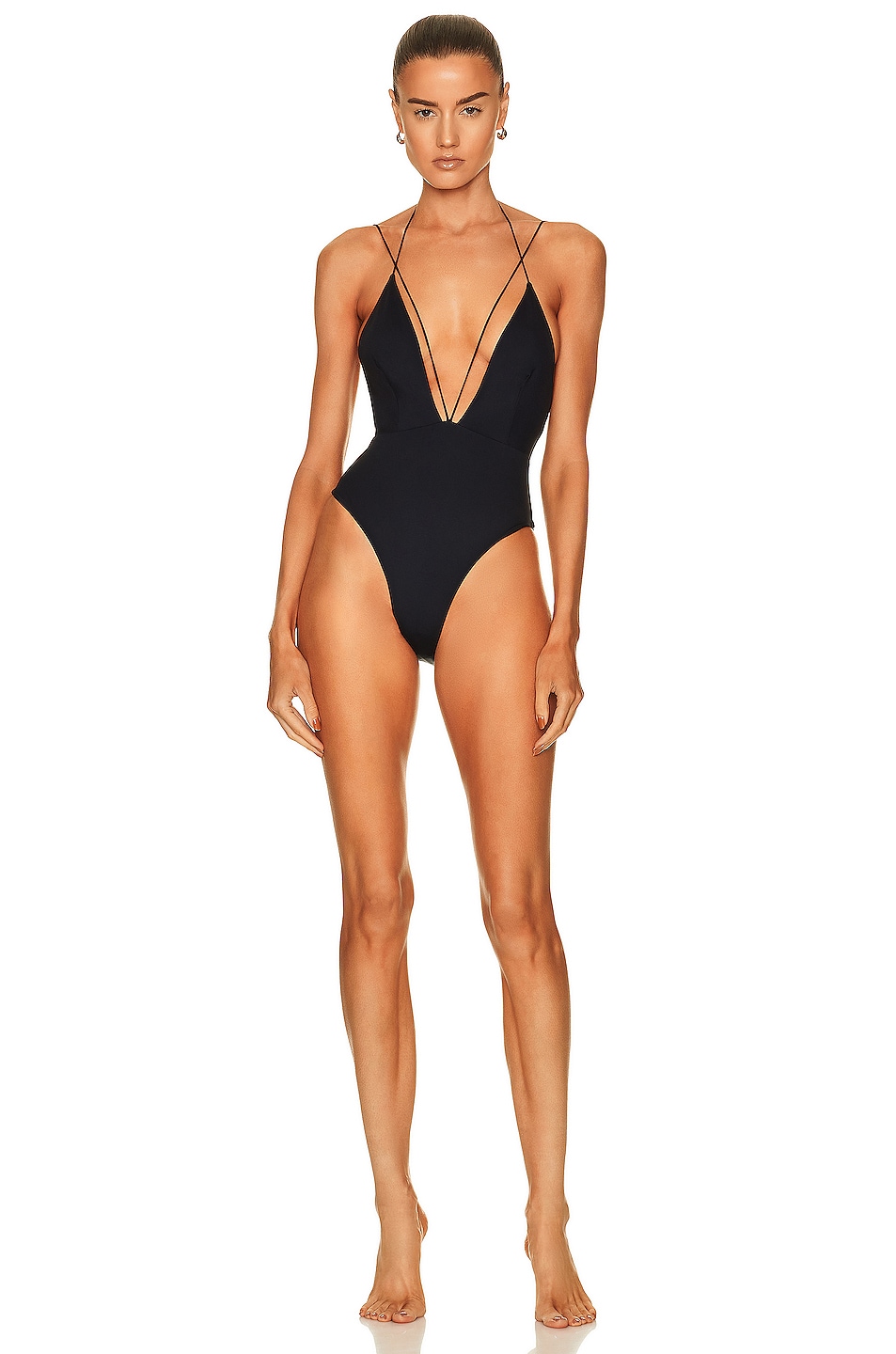 Image 1 of St. Agni ZIAH Jagger One Piece Swimsuit in Black