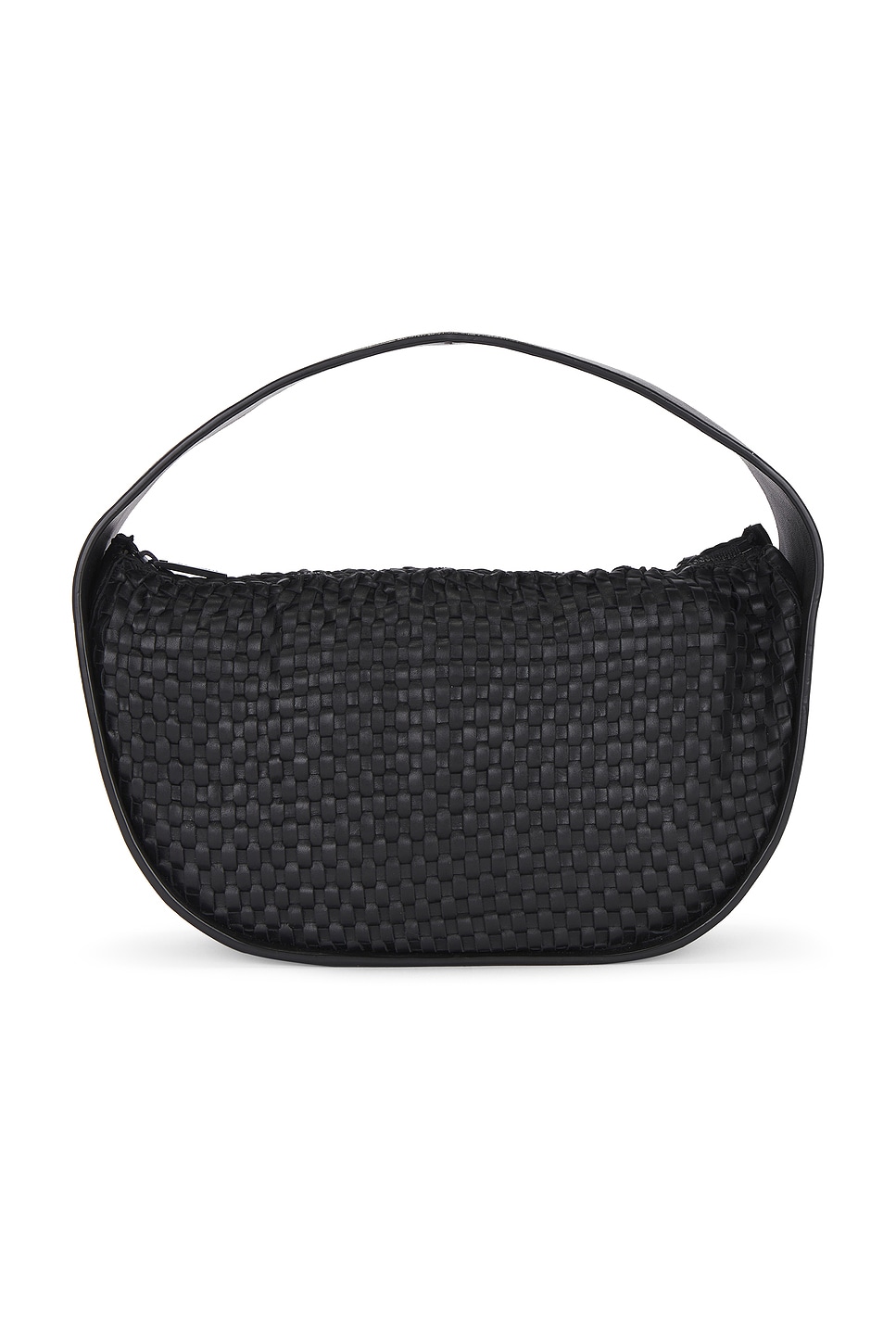 Woven Petit Arc Bag in Black