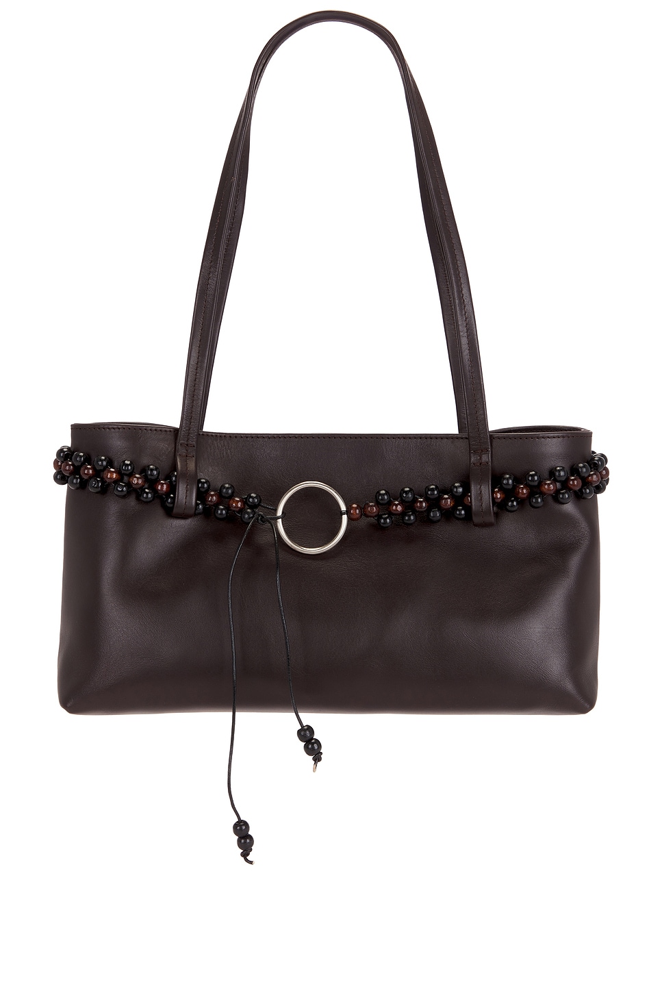 St. Agni Bead Belt Detail Bag in Brown