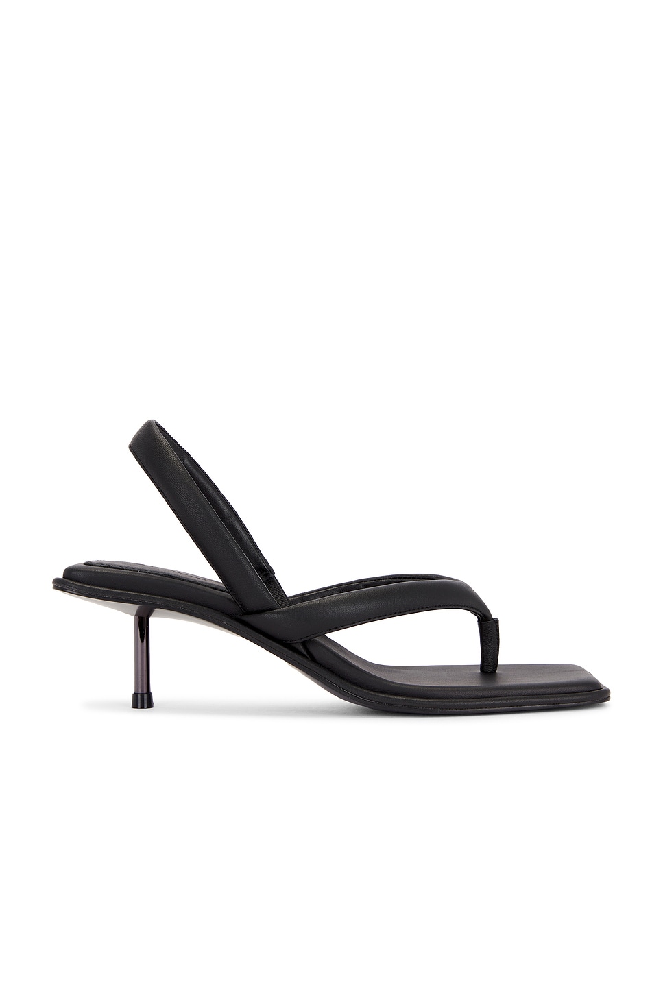 Image 1 of St. Agni Sling Back Thong Heel in Black