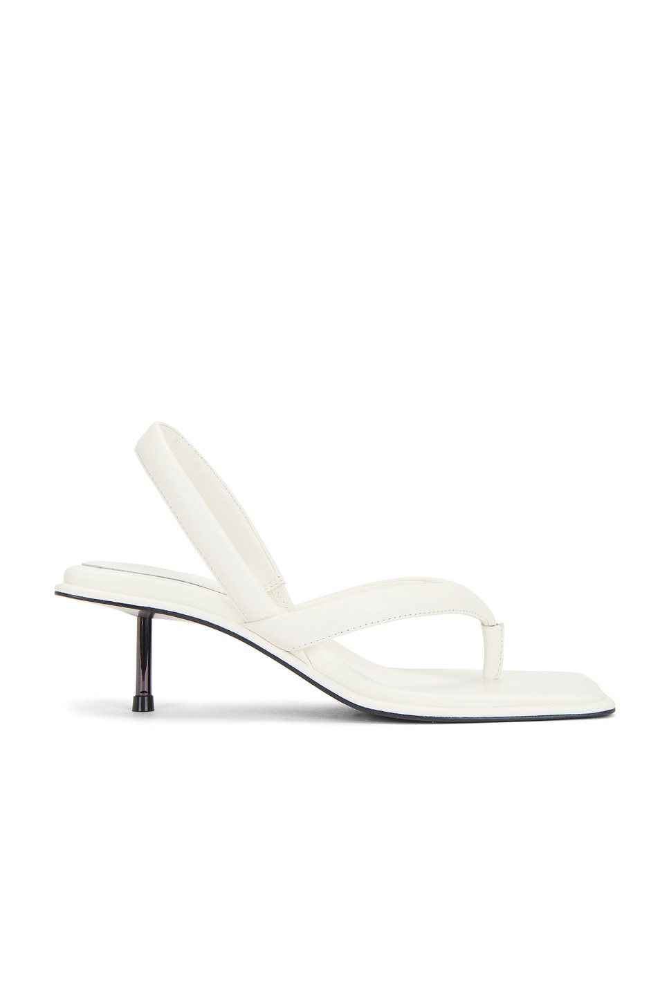 Sling Back Thong Heel in Ivory