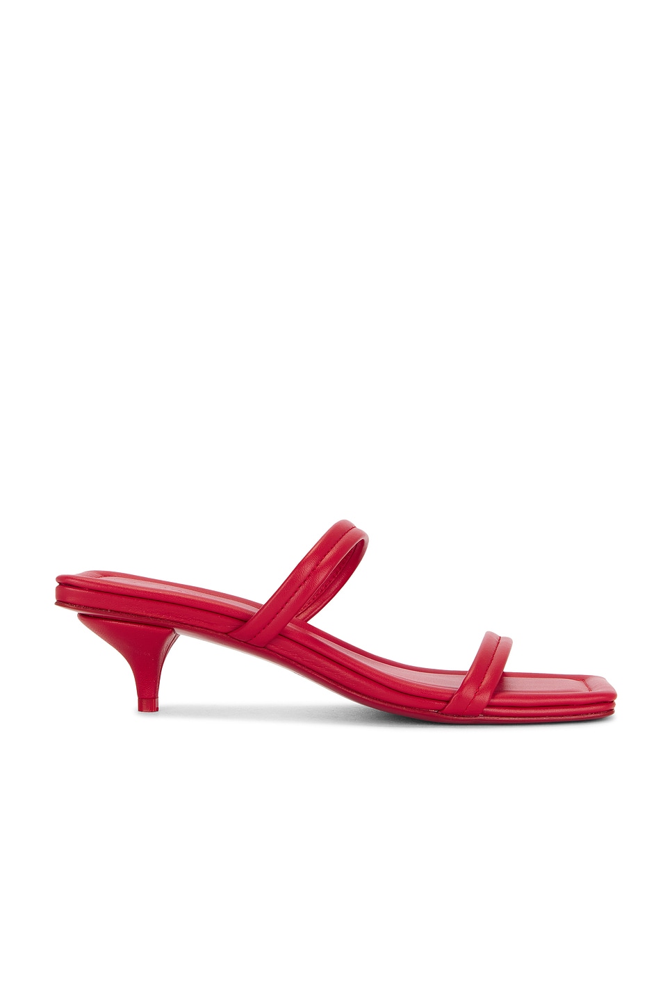 Image 1 of St. Agni Fine Strap Kitten Heel in Rosso