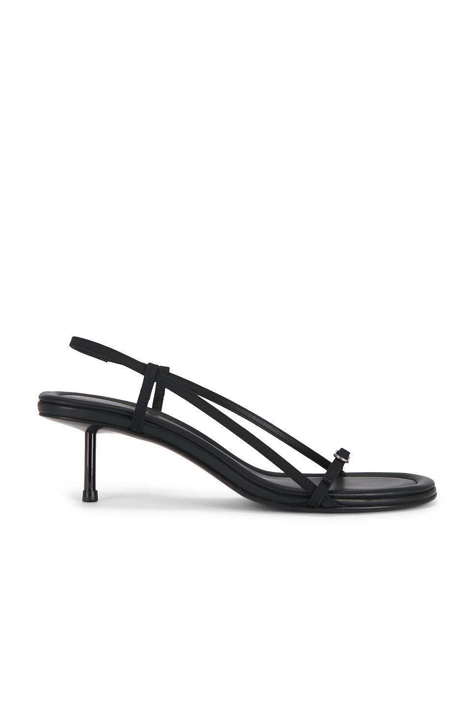 Image 1 of St. Agni Petit Belt Slingback Heel in Black