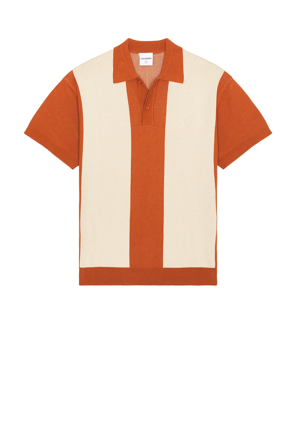 Browne Knit Polo Sweater in Beige
