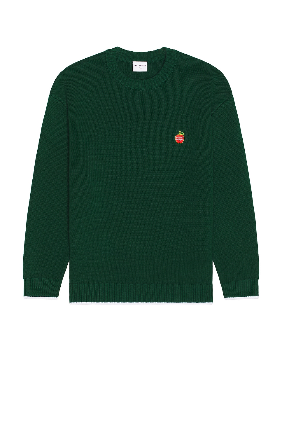 Image 1 of Students Golf Foster Knit Crew Sweater in Green