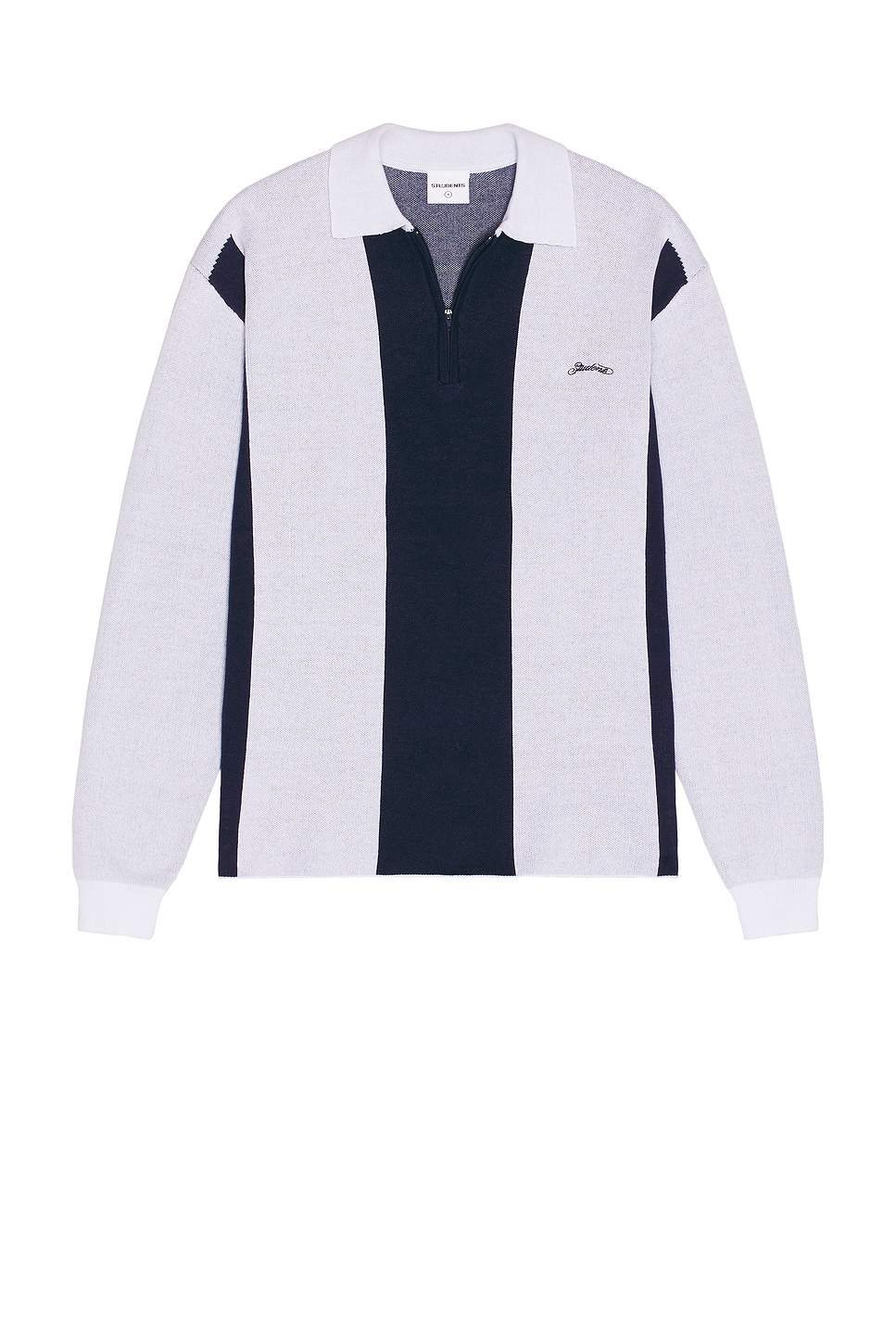 Image 1 of Students Golf Gibson Fleece Long Sleeve Polo in Bone