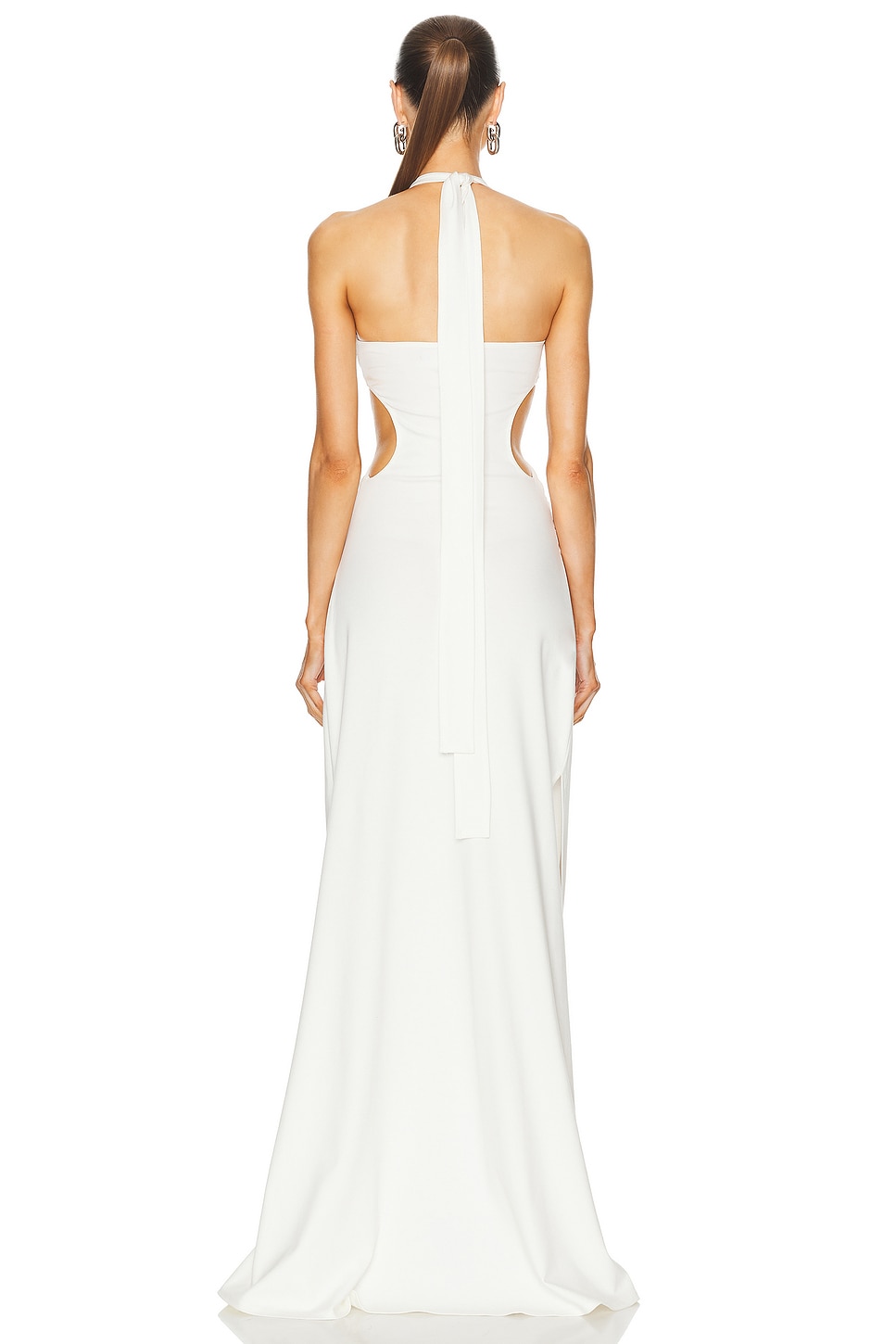 Image 5 of Sid Neigum Bandeau Knot Knit Dress in Cream