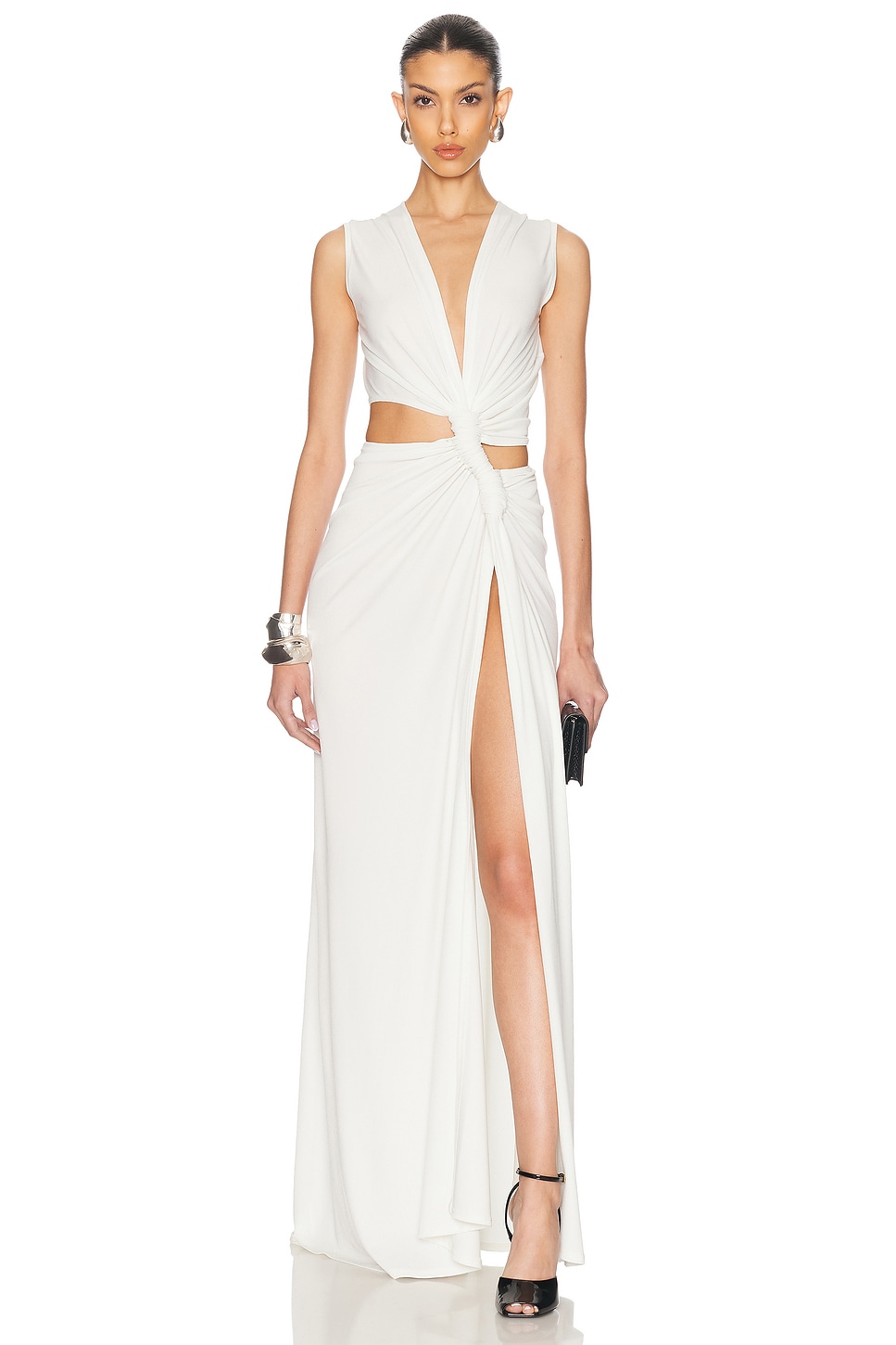 Image 1 of Sid Neigum Triple Loop Dress in Ivory