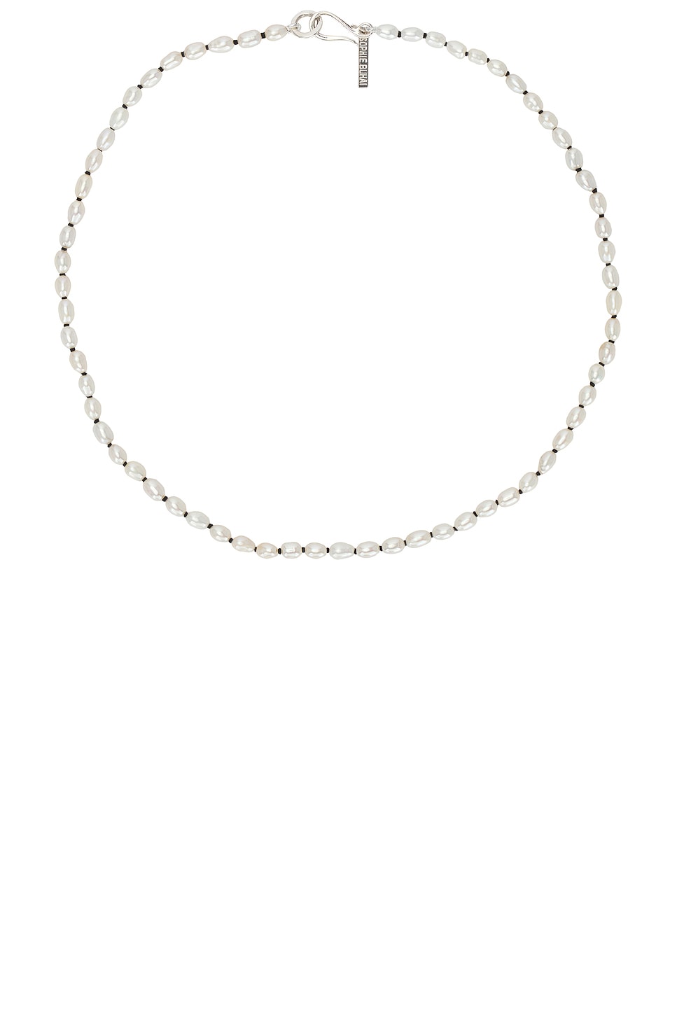 Tiny Pearl Collar Necklace in Ivory