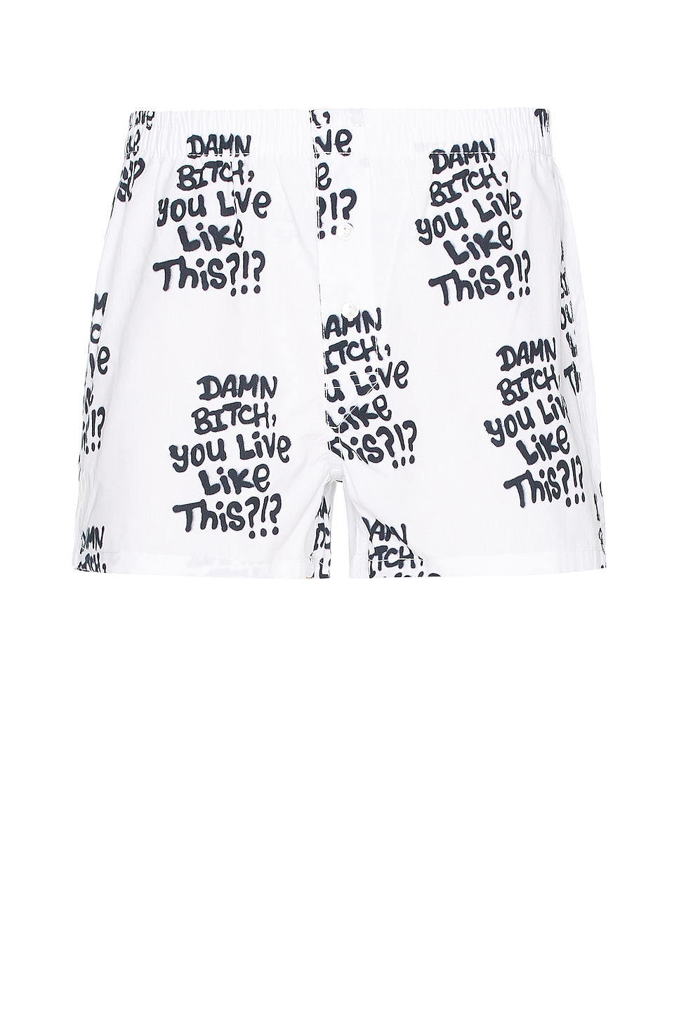 Image 1 of Sky High Farm Workwear Ally Bo All Over Printed Boxer Short in WHITE