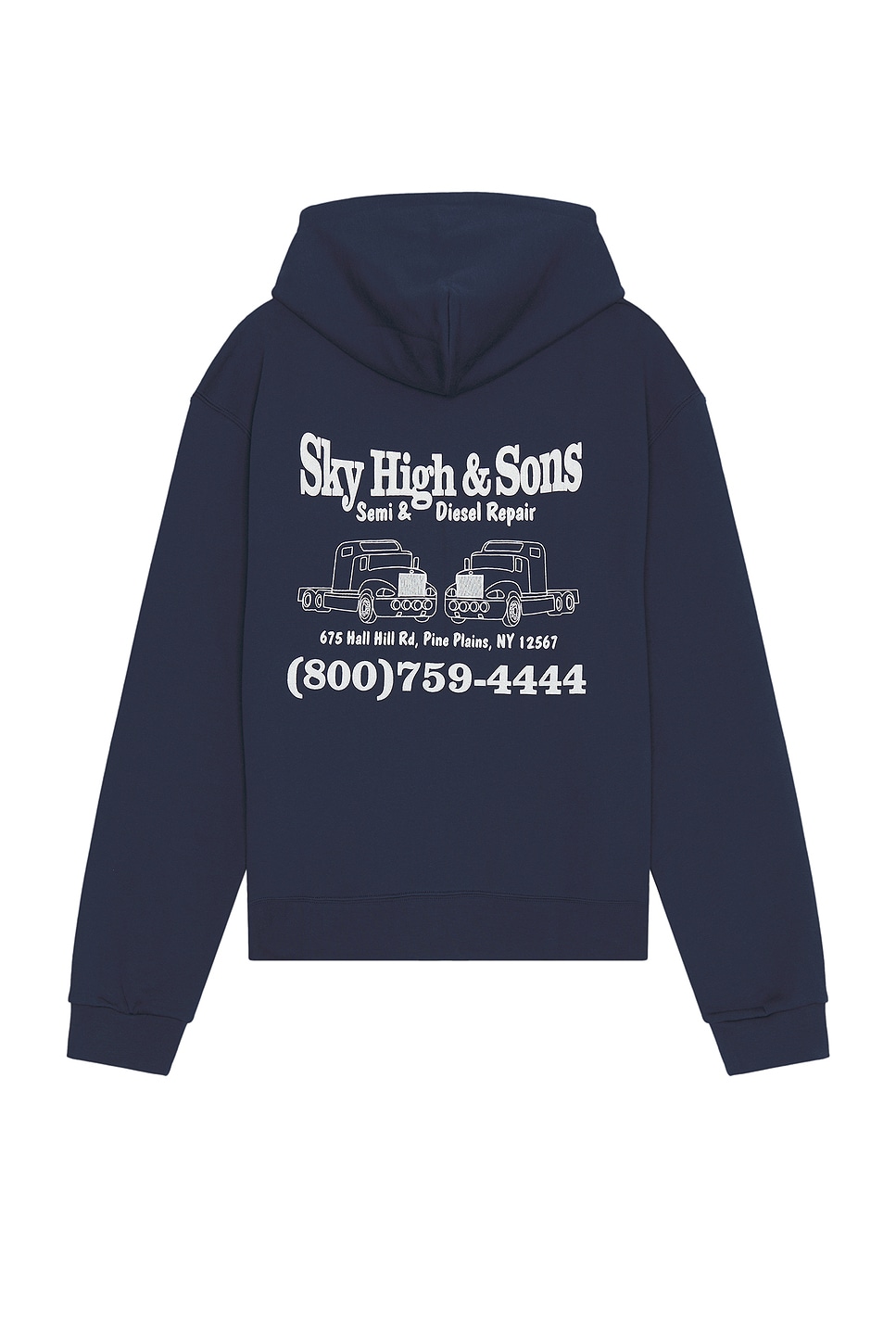 Image 1 of Sky High Farm Workwear Sky High And Sons Zip Up Hoodie in Navy