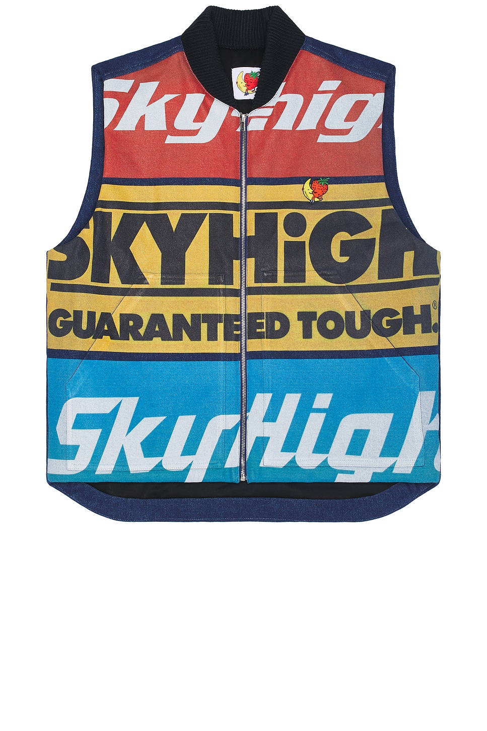 Image 1 of Sky High Farm Workwear Construction Graphic Logo Vest in Multi