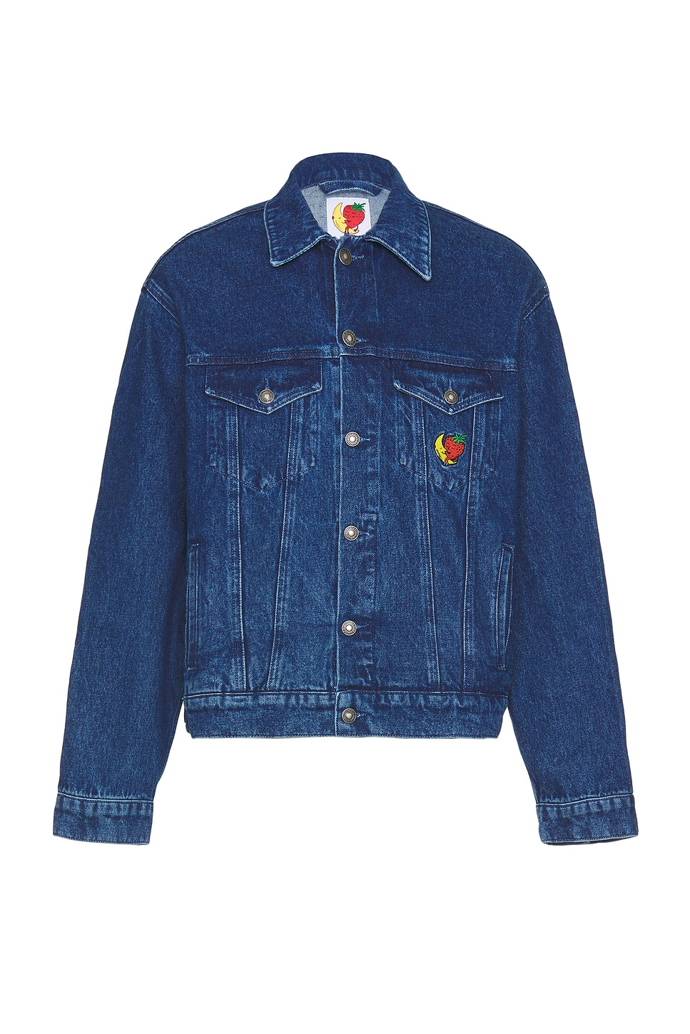 Image 1 of Sky High Farm Workwear Perennial Logo Denim Trucker Jacket in Blue