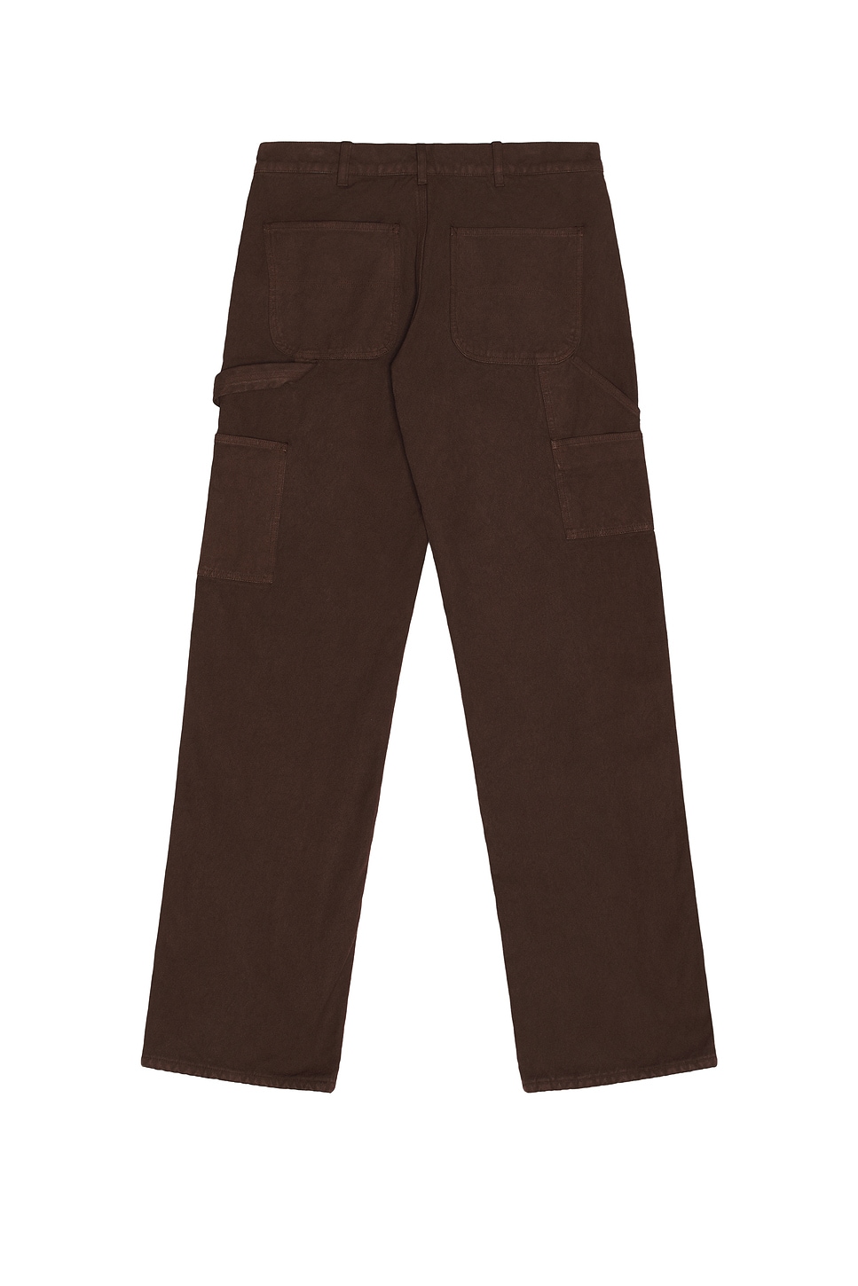 Sky High Farm Workwear Flannel Lined Canvas Double Knee Pants In Brown