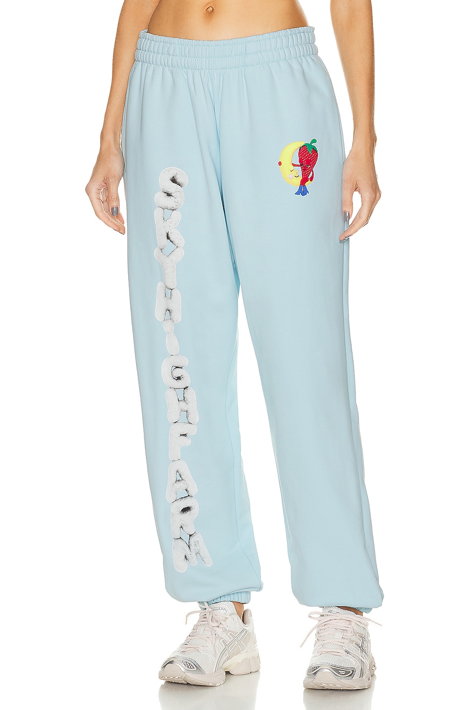 Image 1 of Sky High Farm Workwear Unisex Perennial Shana Graphic Pants Knit in BLUE