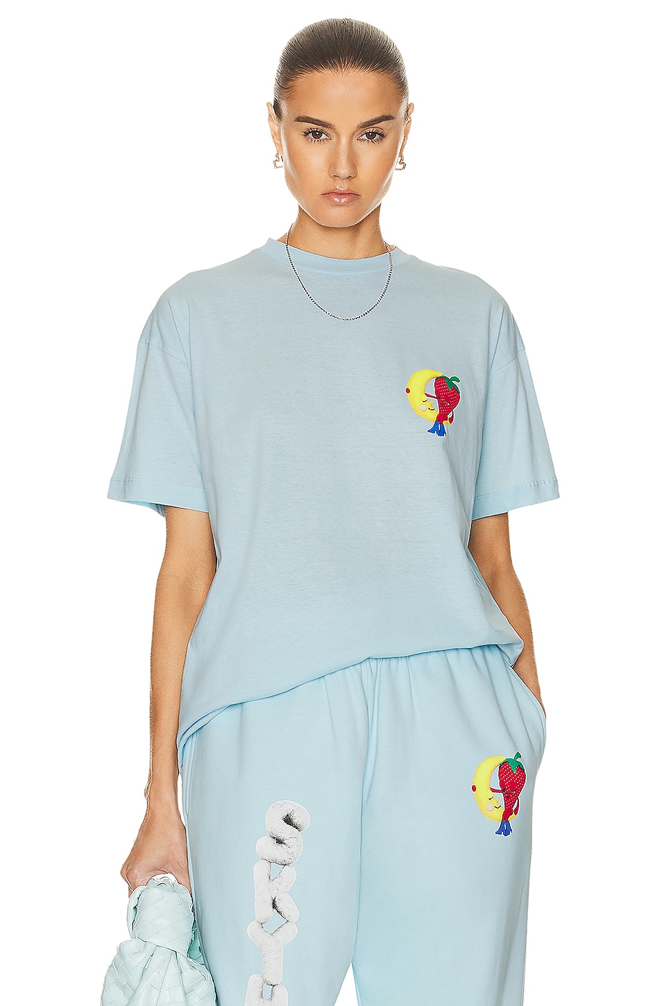 Unisex Perennial Shana Graphic T-shirt Knit in Blue
