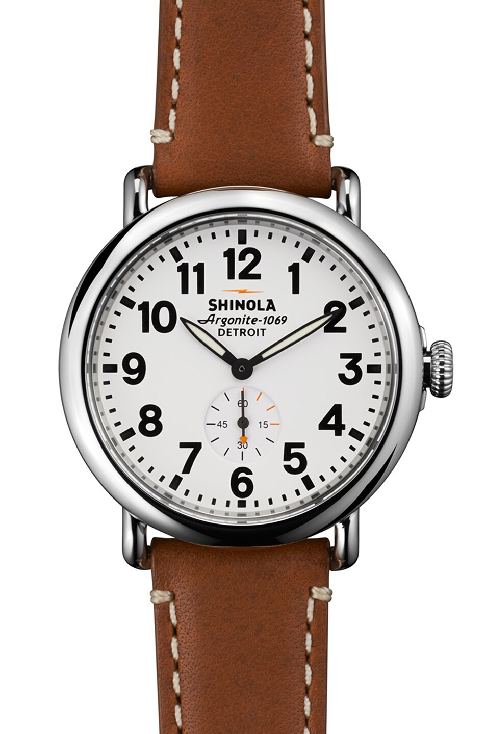 Image 1 of Shinola The Runwell 41mm in Brown & White